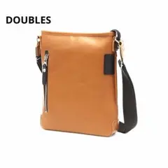 美品✨doubles ダブルス レザー ショルダーバッグ キャメル おでかけ