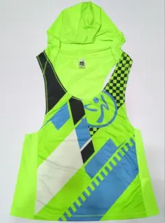 ZUMBA WEAR ズンバフード付きメッシュタンクトップ 　蛍光イエロー　Ｓのサムネイル