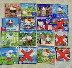 平成レトロ】ご当地キティ ハンカチ 10枚セット 未開封多数 サンリオ