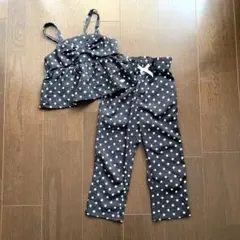 【SLAP SLIP】ドット柄 キャミソール パンツ セットアップ 110cmのサムネイル