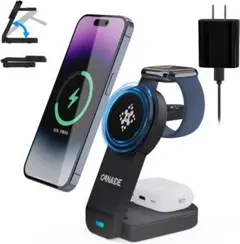ワイヤレス充電器 3 in 1 Mag-Safe充電器 アップルウォッチ充電器