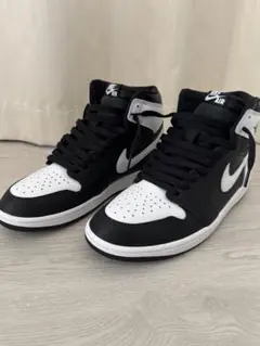 新品同様 Nike Air Jordan 1 ハイ ブラック/ホワイト27.5