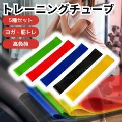 トレーニングチューブ セット エクササイズバンド フィットネスバンド 筋トレ器具