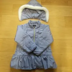 dev!rock ライトブルー フリル中綿コート