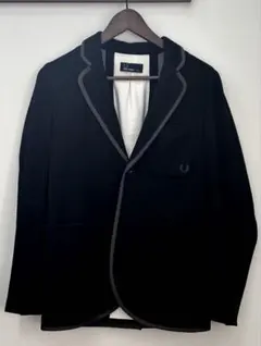 フレッドペリー 黒 ユニオンジャック柄 sサイズ