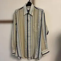 【新品】TRUSSARDI トラサルディ 長袖シャツ M 綿100% ストライプ