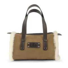 UGG BUSHコラボ ハンドバッグ ブラウン ファー スエード ボストン 