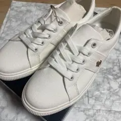箱あり未使用品★Ralph Lauren★スニーカー靴23.5cm ホワイトのサムネイル