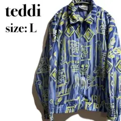 teddi petite ヴィンテージ ブルゾン 90s 総柄 花柄 ボタニカル