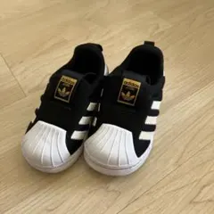 adidas キッズ スリッポン スニーカー ブラック
