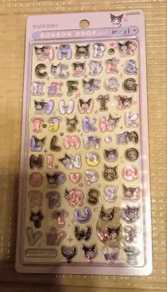 Kuromi ボンボンドロップシール　もじ　新品未使用品