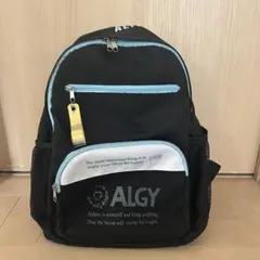 ALGY リュック ブラック　水色