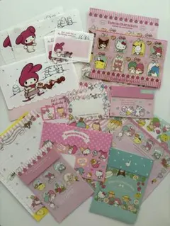 サンリオハローキティ、クロミ、マイメろなどキャラクター封筒＆便箋