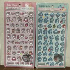 ハローキティ・ハンギョドン 立体シール2枚セット