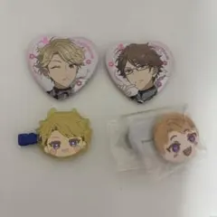 鳴上嵐　椚章臣　スタフォニ　缶バッジ　前髪クリップ