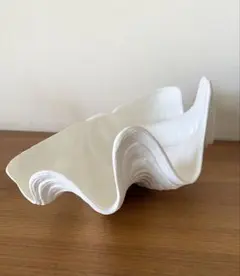 貝殻モチーフ オブジェ ホワイト 陶器製　私の部屋のサムネイル