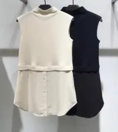 Theory セオリー ドッキング ノースリーブ プルオーバー