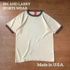 USA製 JIM AND LARRY リンガーTシャツ