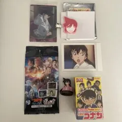 名探偵コナン　毛利蘭セット　前髪クリップ　カードなど