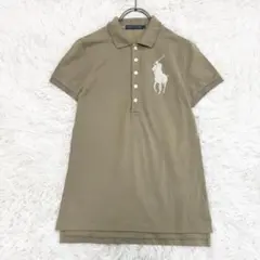 レア RALPH LAUREN 半袖 ポロシャツ ビーズ ビッグポニー M