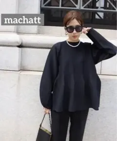 MACHATT マチャット ブークレニット スカート 黒 machatt ブークレニットスカート ブラック マチャット MACHATT