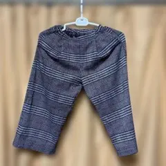 キッズ　MPS チェック柄 暖かい冬生地　パンツ 120センチ