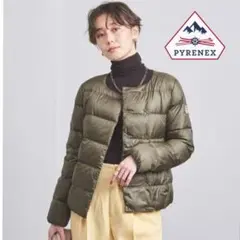 美品 Pyrenex ピレネックス カンヌ ダウンジャケット　カーキ 40