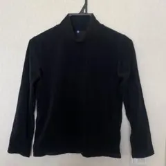 UNIQLO キッズ 長袖ハイネックカットソー 150 ブラック