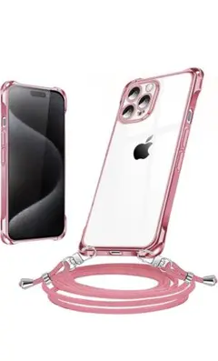 【即日発送】iPhone15ProMax ケース　　ローズゴールド
