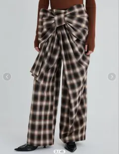 【お値下げ可】SORIN /リボンドレープパンツ