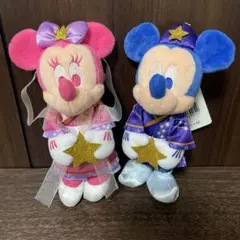 【タグ付き】ディズニーストア　七夕　ぬいぐるみ　キーチェーン　ミッキー　ミニー