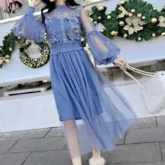 シフォンワンピース フォーマルドレス