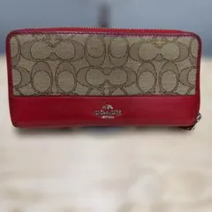 COACH 長財布 C4452 レッド - メルカリ