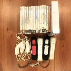 任天堂　Wii フルセット　本体 ソフト14本 リモコン まとめてどうぞ♪