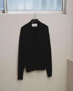 YLEVE SHEER RIB KNIT SKIPPER POLO 試着のみ - メルカリ