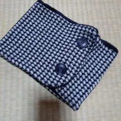 リバーシブル ネックウォーマー 千鳥格子