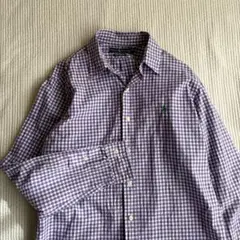 90s ralphlauren ギンガムチェック コットンシャツ 古着 ラルフ