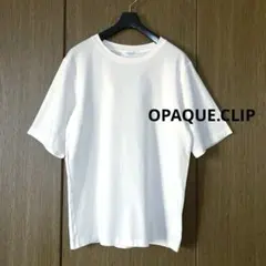 【美品】OPAQUE.CLIP ベーシックTシャツ　Lサイズ　半袖　白のサムネイル