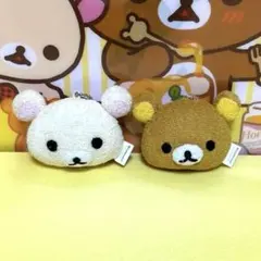 d*7様 リラックマとコリラックマのフェイスマスコット 縦5センチ横7センチ