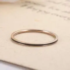 스테인레스 링 1밀리 로즈 골드 반지 핑키 링 여성 링