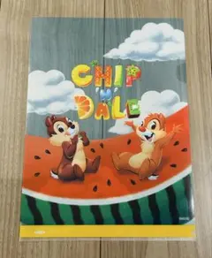 【キズあり】　ディズニー　チップとデール　A4 クリアファイル