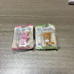 ノンタン パッケージミニチュアコレクション 우사기 さん たぬきさん