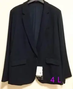 【レディーススーツ】セットアップ対応テーラードジャケット　COLOR.NAVY