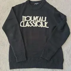 アバハウス 黒 ニットセーター サイズ3 アルパカ5%