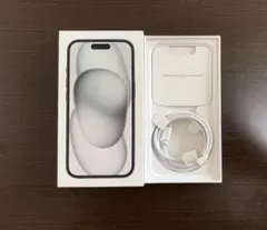 【アップル純正】　iPhone15 空箱　128GB 黒　USB-Cケーブル付