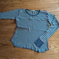 WASK ストライプ 長袖カットソー　160センチ