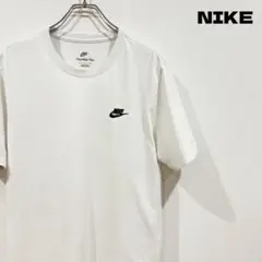 NIKE ナイキ 白Tシャツ ホワイト 刺繍ロゴ　メンズL