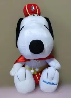 【非売品】スヌーピー ぬいぐるみ 王冠付き 約30cm