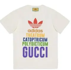 極美品　adidas x GUCCI コラボTシャツ ロゴTシャツ