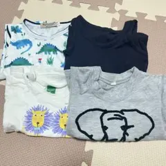 Rorycher 象プリント Tシャツ 80cm 半袖4点